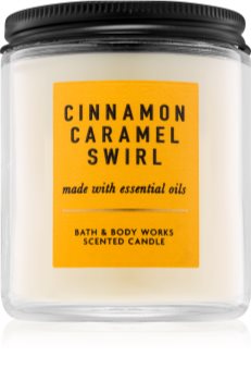 Bath & Body Works Cinnamon Caramel Swirl Geurkaars 198 gr I.