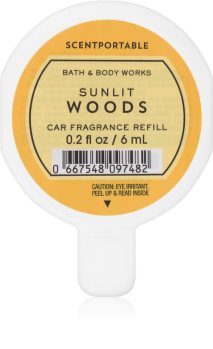Bath & Body Works Sunlit Woods vůně do auta 6 ml