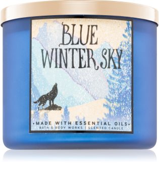 Bath & Body Works Blue Winter Sky vela perfumado Ambientadores para o lar 411 g