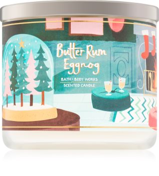 Bath & Body Works Butter Rum Eggnog Geurkaars 411 gr