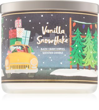 Bath & Body Works Vanilla Snowflake dišeča sveča 411 g