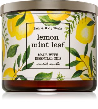 Bath & Body Works Lemon Mint Leaf Scented Candle 411 g I.