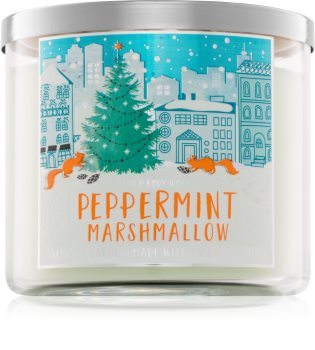 Bath & Body Works Peppermint Marshmallow vela perfumada 411 g