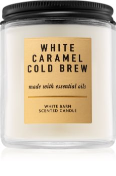 Bath & Body Works White Caramel Cold Brew Duftkerze 198 g I.