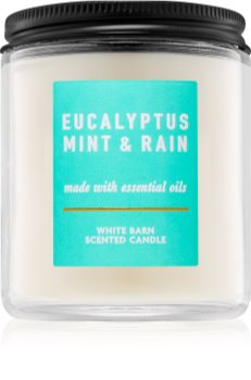 Bath & Body Works Eucalyptus Mint & Rain Duftkerze 198 g