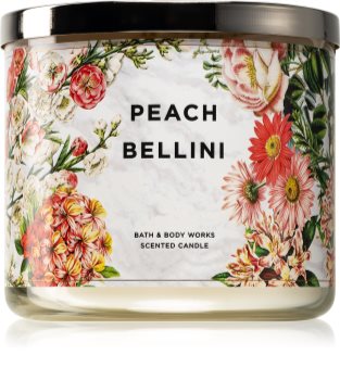 Bath & Body Works Peach Bellini vonná svíčka II. 411 g