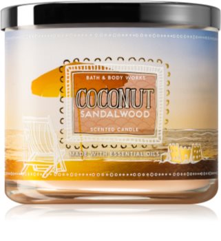 Bath & Body Works Coconut Sandalwood Duftkerze 411 g