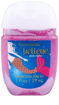 Bath & Body Works PocketBac Believe Pink Citrus gel para manos con purpurina