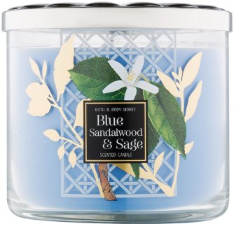 Bath & Body Works Blue Sandalwood & Sage vonná svíčka 411 g