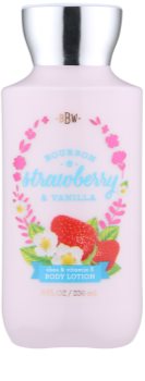 Bath & Body Works Bourbon Strawberry & Vanilla tělové mléko pro ženy 236 ml