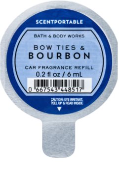 Bath & Body Works Bow Ties & Bourbon Désodorisant voiture 6 ml recharge