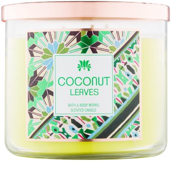Bath & Body Works Coconut Leaves illatos gyertya 411 g