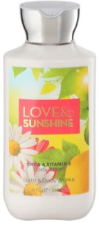 Bath & Body Works Love and Sunshine latte corpo per donna 236 ml