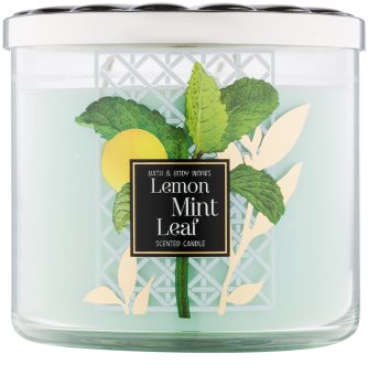 Bath & Body Works Lemon Mint Leaf lumânare parfumată 411 g