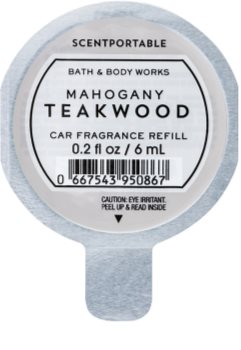 Bath & Body Works Mahogany Teakwood ambientador auto 6 ml recarga de substituição