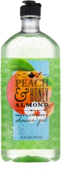 Bath & Body Works Peach & Honey Almond sprchový gél pre ženy 295 ml