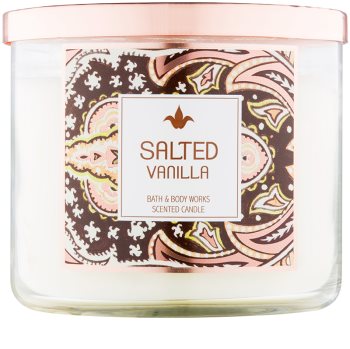 Bath & Body Works Salted Vanilla vela perfumada 411 g