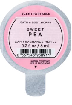 Bath & Body Works Sweet Pea ambientador auto 6 ml recarga de substituição