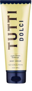 Bath & Body Works Tutti Dolci Sweet Lemon Buttercup tělový krém pro ženy 226 g