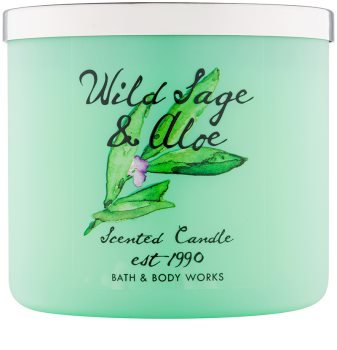 Bath & Body Works Wild Sage & Aloe świeczka zapachowa 411 g