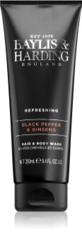 Baylis & Harding Black Pepper & Ginseng gel de douche et shampoing 2 en 1