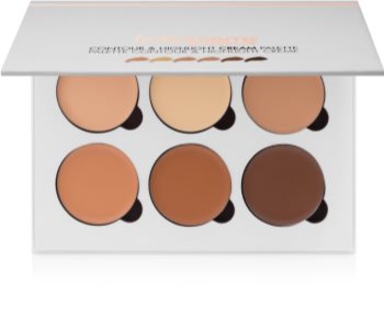 BelláPierre Contour & Highlight palette contour de visage crémeux