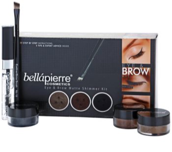 BelláPierre Eye & Brow Matte Shimmer Kit kosmetická sada I.