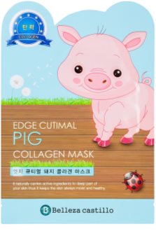 Belleza Castillo Edge Cutimal Pig maschera viso con collagene
