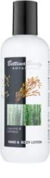 Bettina Barty Botanical Rice Milk & Bamboo losjon za roke in telo z vlažilnim učinkom
