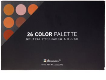 BH Cosmetics 26 Color palette fards à paupières et blush