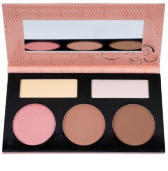 BH Cosmetics Forever Nude Sculpt & Glow palette contour de visage avec miroir