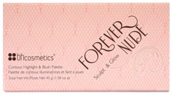 BH Cosmetics Forever Nude Sculpt & Glow palette contour de visage avec miroir