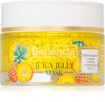 Bielenda Juicy Jelly Pineapple & Vitamine C Verfrissende Masker voor Vermoeide Huid
