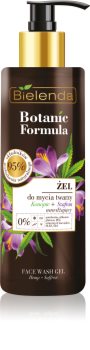 Bielenda Botanic Formula Hemp + Saffron gel lavant visage pour un effet naturel