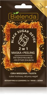 Bielenda Black Sugar Detox razstrupljevalna maska in mikro piling 2v1
