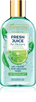 Bielenda Fresh Juice Lime eau micellaire pour peaux mixtes et sensibles