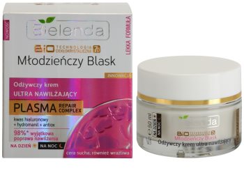 Bielenda BioTech 7D Youthful Glow nährende und feuchtigkeitsspendende Creme für trockene bis empfindliche Haut