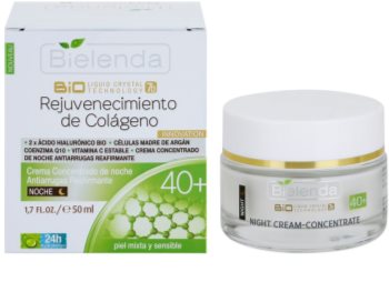 Bielenda BioTech 7D Collagen Rejuvenation 40+ crema de noapte intensiva pentru fermitatea pielii