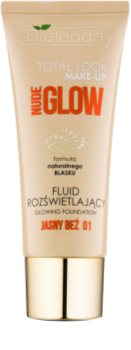 Bielenda Total Look Make-up Nude Glow fond de teint fluide illuminateur