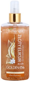 Bielenda Golden Oils Ultra Nourishing Zwei-Phasen Körperöl mit Glitzerteilchen