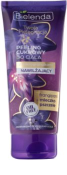Bielenda Your Care Frangipani & Royal Jelly piling za telo s sladkorjem za hidracijo in učvrstitev kože
