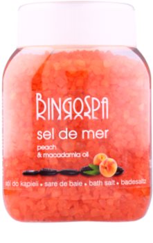 BingoSpa Peach & Macadamia Oil tengeri fürdősó