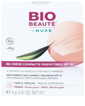 Bio Beauté by Nuxe Skin-Perfecting kompakte BB Creme mit Extrakten aus Mango und mineralioschen Pigmenten SPF 20