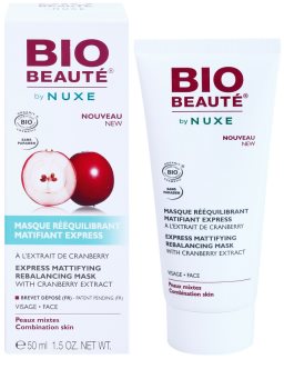 Bio Beauté by Nuxe Rebalancing mattierende Maske mit Preiselbeeren-Extrakt zum verkleinern der Poren