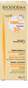 Bioderma ABC Derm Solaire μεταλλική αντηλιακή κρέμα SPF 50+