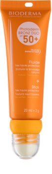 Bioderma Photoderm Bronz DUO zaščitni fluid za obraz in balzam za ustnice SPF 50+