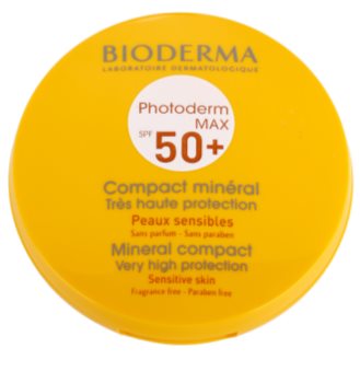 Bioderma Photoderm Max mineralni zaščitni tekoči puder za netolerantno kožo SPF 50+