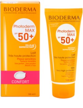 Bioderma Photoderm Max αντηλιακό γάλα για δυσανεκτική επιδερμίδα SPF 50+