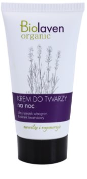 Biolaven Face Care crema de noapte cu efect de anti imbatranire cu lavanda
