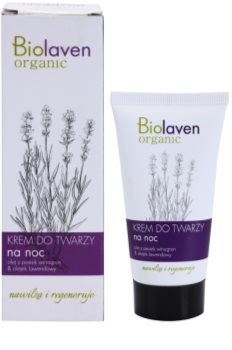 Biolaven Face Care crema de noapte cu efect de anti imbatranire cu lavanda
